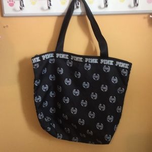 Victoria Secret  Pink zippered tote bag